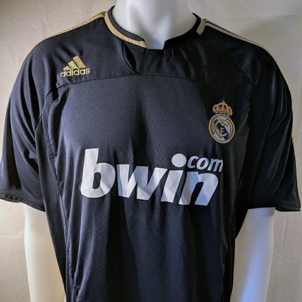 Real Madrid Raul Gonzalez Navy Adidas Jersey